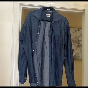 Peter Milar Denim Button down. Size L